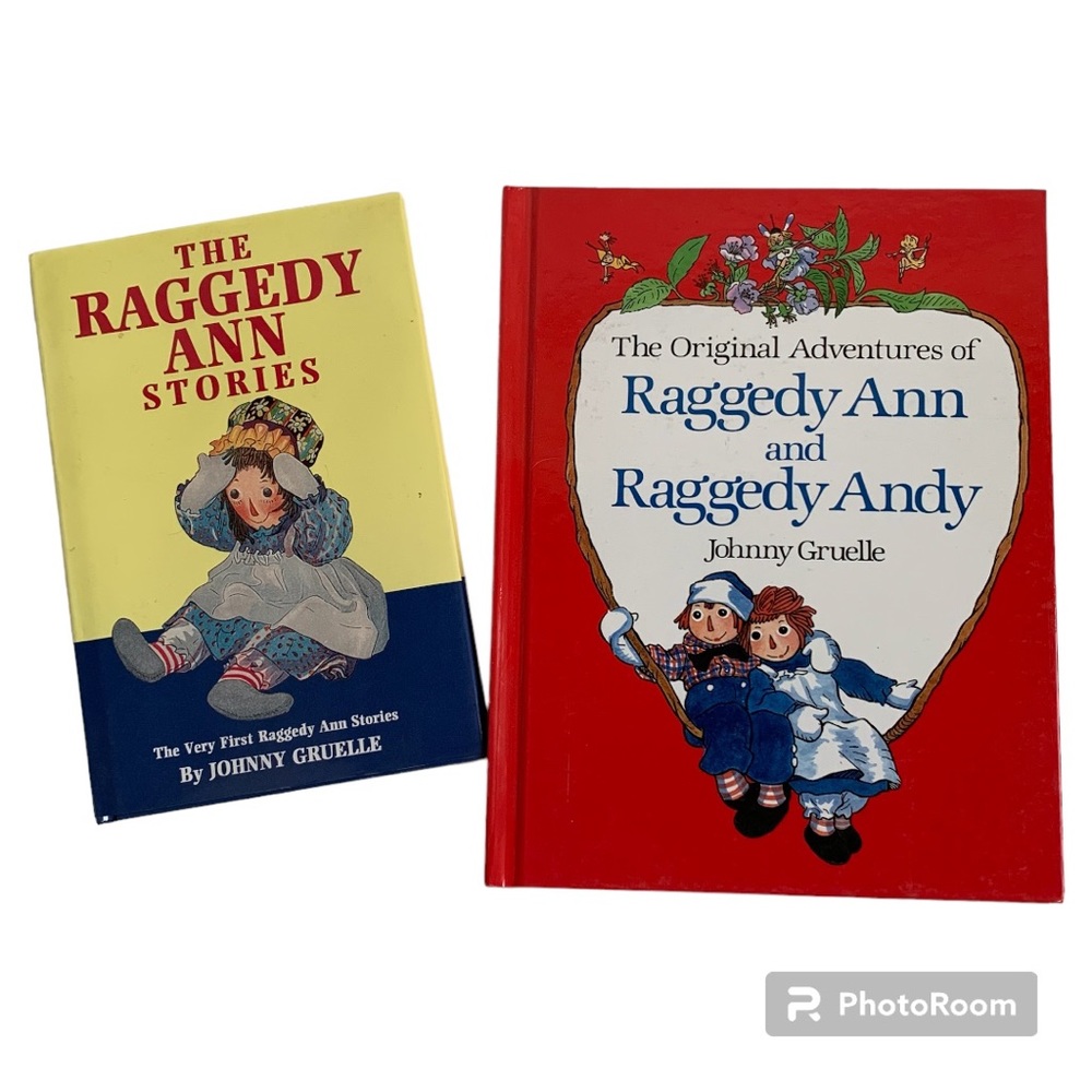 2 vintage Raggedy Ann Story Books by Johnny Gruelle